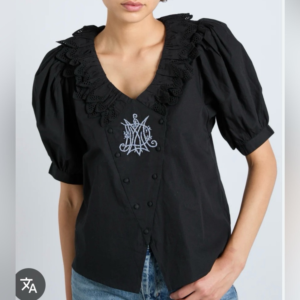 Damson Madder Lottie Blouse Black